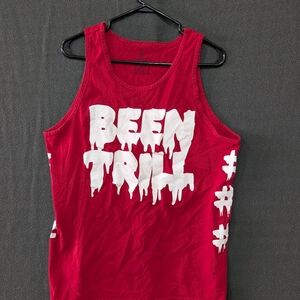 BEEN TRILL Mens Tank Top Sleeveless Shirt Red MALLRATZ - Size L